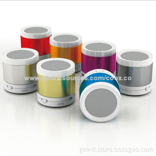 Mobile Phone Mini Bluetooth Speaker, Version 2.1, 3W Output, Handsfree/TF Card/Aluminum Appearance